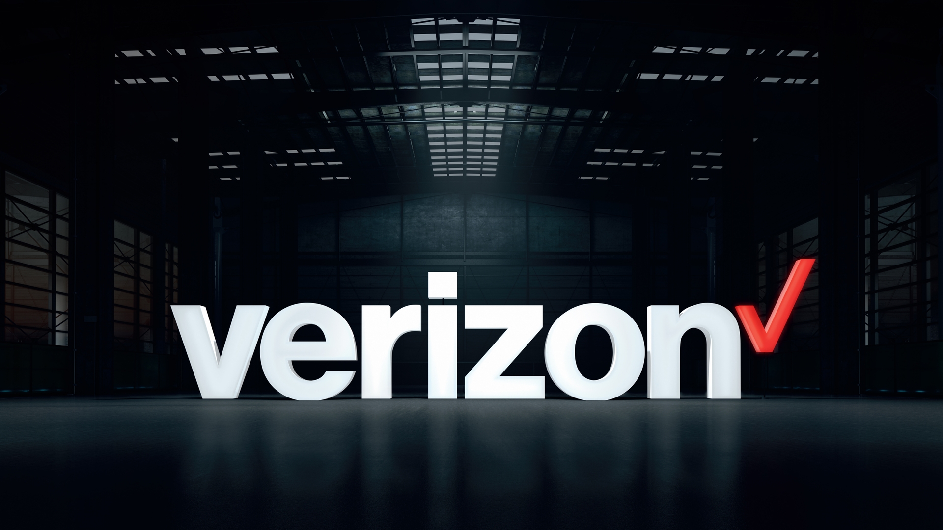 Logo Verizon dans l'entrepôt