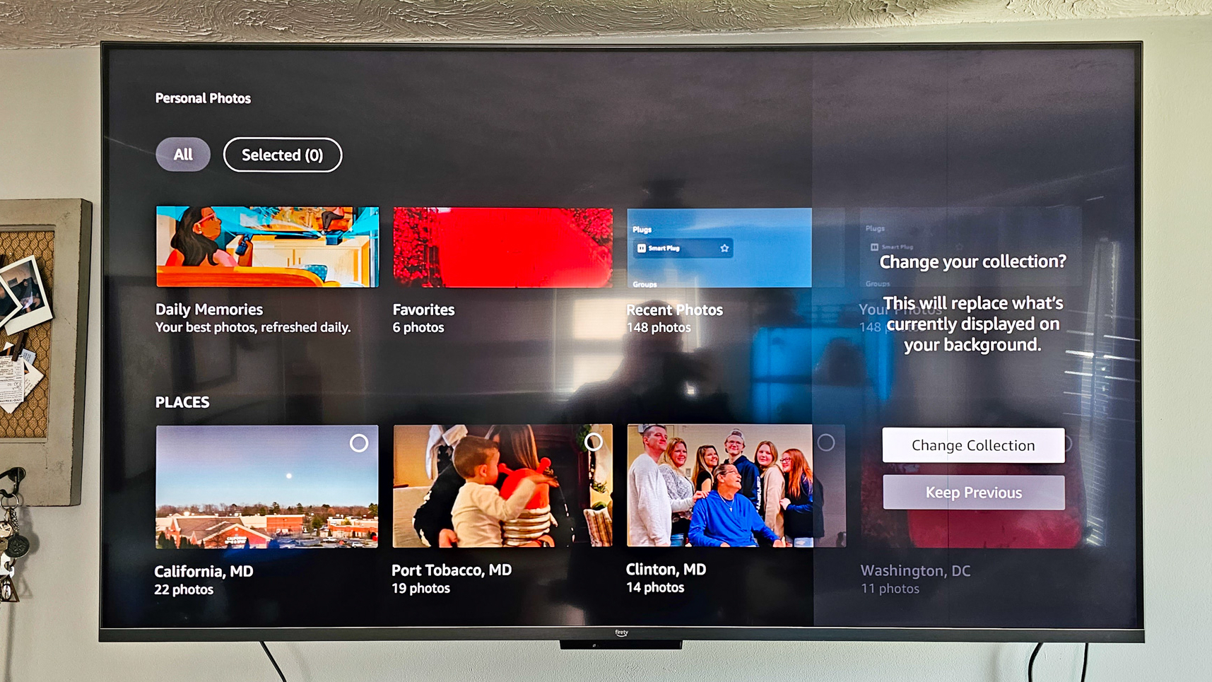 Confirmer les changements d'arrière-plan pour Ambient Experience sur Amazon Fire TV Omni QLED